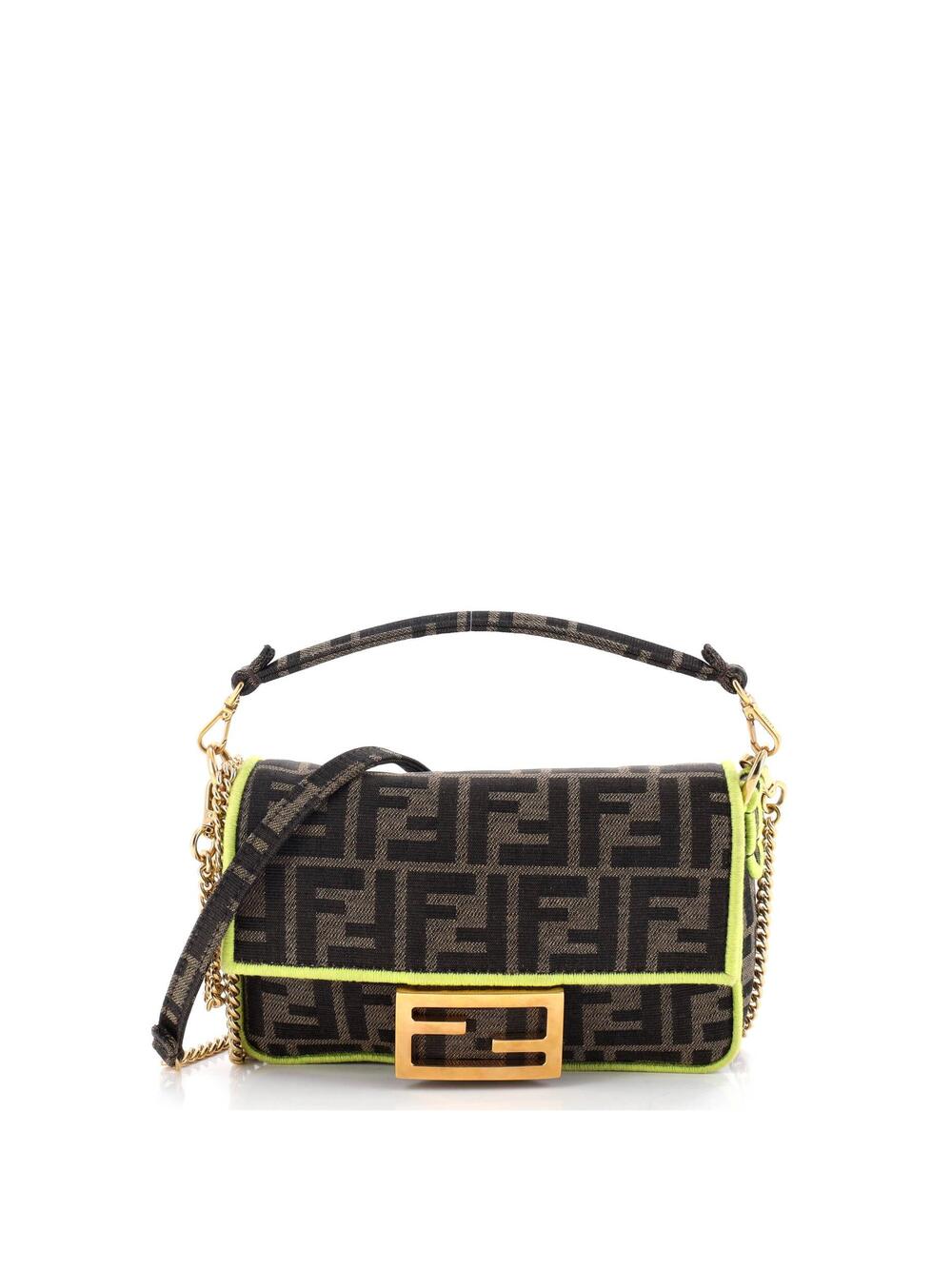 Fendi Baguette Nm Bag Zucca Canvas Mini #237391F21B